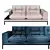 Toscana Modular Sofa with Storage 3D model small image 5
