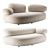 Rubble Pebble Sofa Set Moroso 3D model small image 1