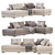 Modern BoConcept Cenova Sofa 3D model small image 2
