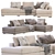Modern BoConcept Cenova Sofa 3D model small image 3