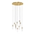 Diamond Spark Brass Pendant Light 3D model small image 4