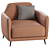 Stylish Ellie Armchair - Ditre Italia 3D model small image 5