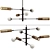 Adjustable Sway Chandelier Light 3D model small image 1