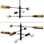 Adjustable Sway Chandelier Light 3D model small image 5