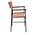 Steel Comfort Chair 3D model small image 3