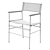 Steel Comfort Chair 3D model small image 5