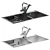 Rectangular Sink with Drainer Basket 3D model small image 2