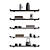 Tea Set Display Shelves 3D model small image 1