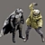 The Batman Riddler Figures Set 3D model small image 2