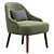 Stylish Milla Armchair, Corona Render, FBX, OBJ 3D model small image 1