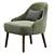 Stylish Milla Armchair, Corona Render, FBX, OBJ 3D model small image 2