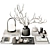 Versatile Decorative Set with 64 Items 3D model small image 1