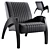 Elegant Status Lounge Chair 3D model small image 1