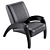 Elegant Status Lounge Chair 3D model small image 4