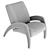 Elegant Status Lounge Chair 3D model small image 5