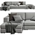 Modern Jesse Alfred Sofa Set 3D model small image 2