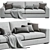 Luxury Marac 2 Seat Sofa 3D model small image 2