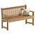 "Kensi Garden Bench D-10 3D model small image 1