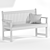 "Kensi Garden Bench D-10 3D model small image 3