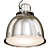 Sleek Stainless Steel Pendant Lamp 3D model small image 2