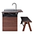 Outdoor BBQ Kitchen Set Elegance 3D model small image 4