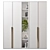 Modular Wardrobe & Shelving Unit 3D model small image 1