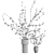 Elegant Floral Branch Bouquet Display 3D model small image 4