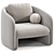 Modern Warren Armchair 3D Model 3D model small image 3