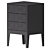 Three-Drawer Nightstand Flow 3D model small image 1