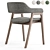 Elegant Mist Dining Chair 3D model small image 2