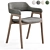 Elegant Mist Dining Chair 3D model small image 5