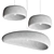 Minimalist Japanese pendant lamp 3D model small image 3