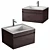 Suspended Sink L-600mm 3D model small image 1