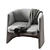 Contemporary Cursa Armchair Design 3D model small image 2