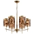 Luxury Crystal Chandelier Gold Finish 3D model small image 1