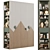 Mountain-themed Modern Kids Modular Wardrobe 3D model small image 1