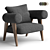 Luxury Ghibli Armchair Model 3D model small image 1