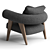 Luxury Ghibli Armchair Model 3D model small image 5