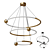 Ecliptica Brass Pendant Light 3D model small image 1