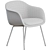 Muuto Fiber Tube Conference Chair 3D model small image 4