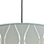  Modern Blue Pendant Lamp 43cm 3D model small image 4