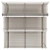 Folding Wooden Blinds Home Décor 3D model small image 4