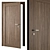 Contemporary Entry Door Set 88 3D model small image 3