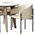 Modern Dining Set: Solana Chair & Abrey Table 3D model small image 2