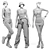 Fashion Mannequin with Clothes Set 3D model small image 5