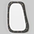 Modern Asymmetrical Accent Mirror 3D model small image 2