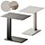  Sleek Aluminium Outdoor Table 3D model small image 1