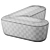 Modern L-Shaped Pouf Design 3D model small image 5