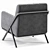 Sleek Modern Bailey Lounge Chair 3D model small image 4