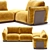 Modern 3-Seater Belfan Ferre Sofa 3D model small image 2